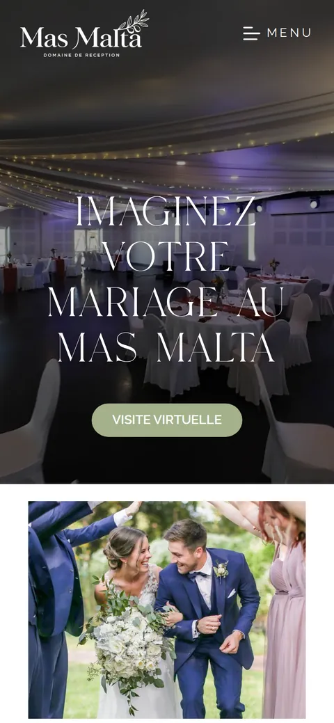Mas Malta : capture du site sur mobile 2